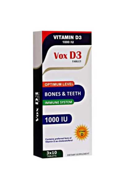 VOX أقراص فيتامين د3 (30 قرصًا)