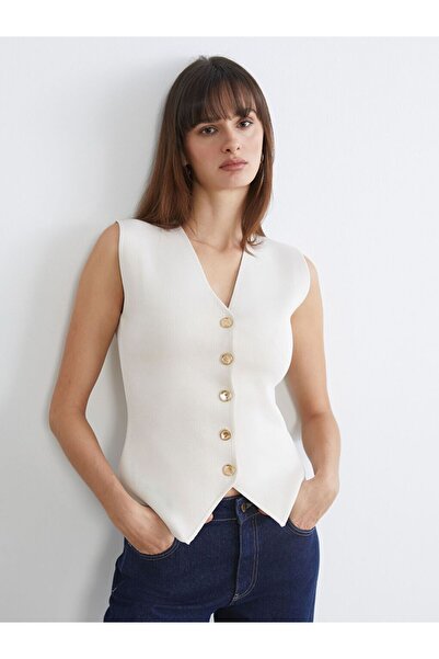 LC Waikiki V-Neck Women's Knitwear Vest