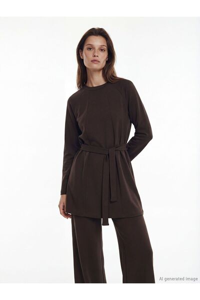 LC Waikiki Crew Neck Soft Touch Women's Sweatshirt Tunic