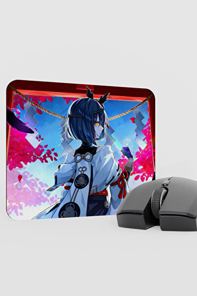 mousepad bastir Kujou Sara Genshin Impact Anime Player V3 - 22X18 Gaming Mous...