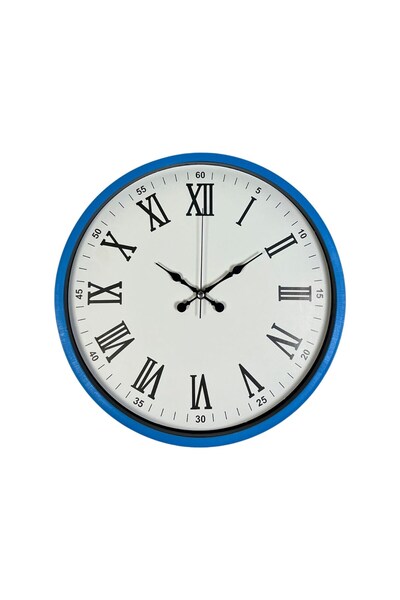 ForWhat 36cm Blue Trend Decor Wall Clock for Office Home Office Gift
