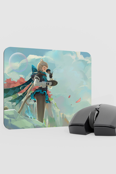 mousepad bastir لوحة ماوس للألعاب Lynette Genshin Impact Anime Player V3 - 22X18