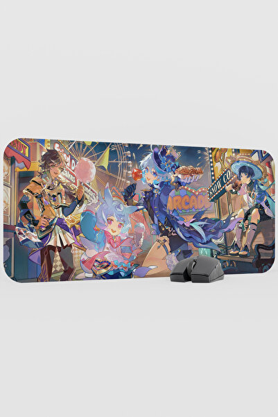 mousepad bastir سجادة ماوس للألعاب من سيثوس جينشين إمباكت أنيمي جيمر V5 - 70x...