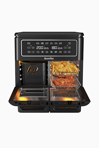 Breville Halo Flexi, Dijital Çift Hazneli 11 Litre Sıcak Hava Fritözü 2400 W
