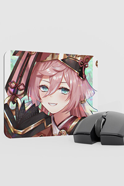 mousepad bastir Yanfei Genshin Impact Anime Player V4 - 22X18 Gaming Mouse Pa...