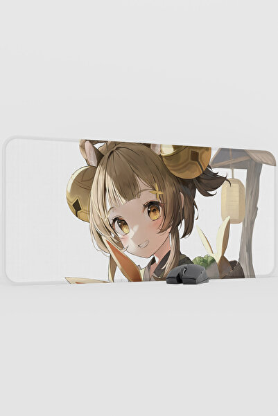 mousepad bastir Yaoyao Genshin Impact Anime Oyuncu V4 - 90x40 XXL Gaming Mous...