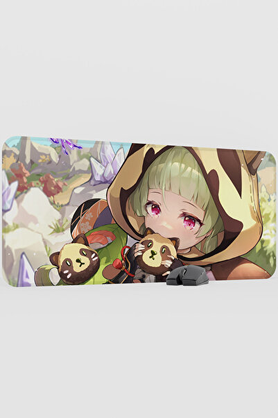 mousepad bastir لوحة ماوس للألعاب من سايو جينشين إمباكت أنيمي جيجر V1 - 90x40...