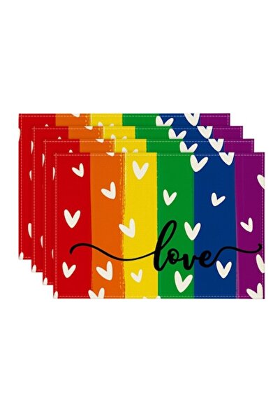 Artoid Mode Set of 4 Table Napkins, Artoid Fashion, Pride LGBTQ, Interior/Ext...