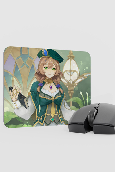 mousepad bastir لوحة ماوس للألعاب Lisa Genshin Impact Anime Player V5 - 22X18