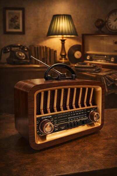 Everton rt-775 usb am-sw-fm bluetooth büyük boy nostalji radyo