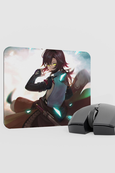 mousepad bastir لوحة ماوس الألعاب Heizou Genshin Impact Anime Player V5 - 22X18