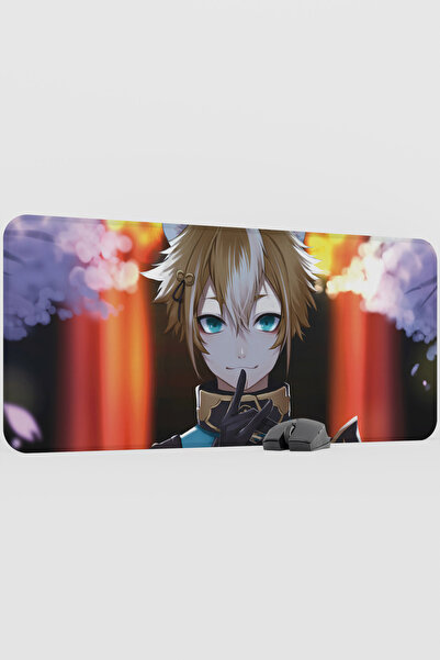 mousepad bastir لوحة ماوس الألعاب Gorou Genshin Impact Anime Player V2 - 90x4...