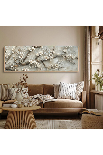 woodhomeworks Tek Parça Gerçek Ahşap Yatay Panorama Çerçeveli Tablo moda tasarım