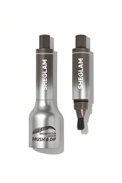 SHEGLAM فرشاة الحواجب المائلة مع غمسة - لون إسبريسو
