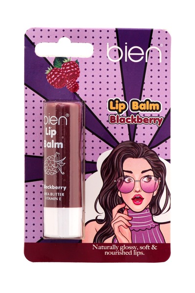 Bien Professional Dudak Balmı Blackberry Böğürtlenli Shea Butter Vitamin E Pa...