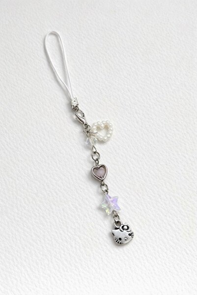 sleyshop Fairycore kalp yıldız hello kitty telefon ipi telefon süsü telefon c...