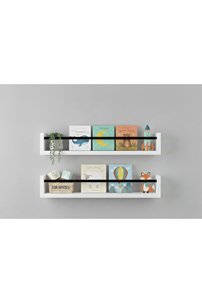 EGN WOODS 70X9 2-Piece Mdf Baby Room Organizer Children's Room Montessori Edu...