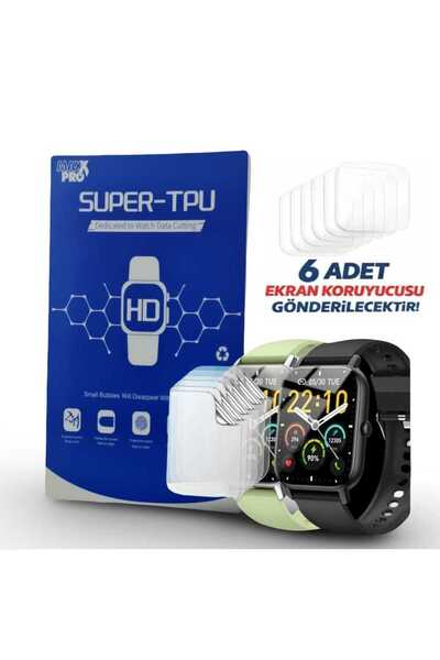 tkgz Honor Watch 5 Uyumlu Ekran Koruyucu Ultra İnce Nano MaxxPro HD Şeffaf