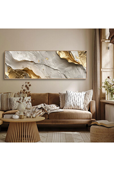 woodhomeworks Tek Parça Gerçek Ahşap Yatay Panorama Çerçeveli Tablo moda tasarım