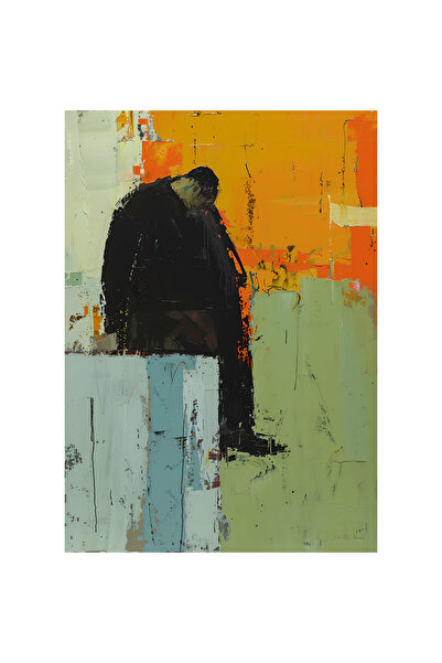 Generic (Unbranded) Tablou abstract premium pe pânză 40x60 cm