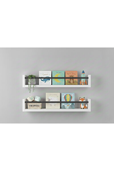 EGN WOODS 70X9 2-Piece Mdf Baby Room Organizer Children's Room Montessori Edu...