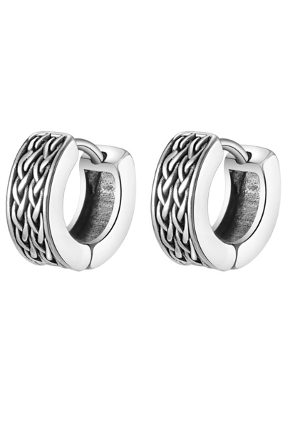 Omark Cotton Inca Silver Earrings