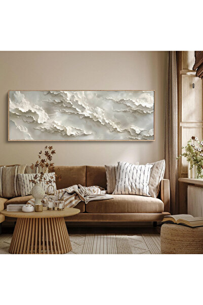 woodhomeworks Tek Parça Gerçek Ahşap Yatay Panorama Çerçeveli Tablo moda tasarım