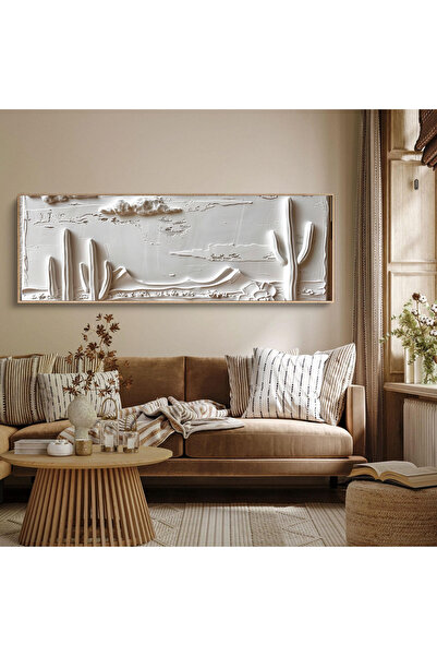 woodhomeworks Tek Parça Gerçek Ahşap Yatay Panorama Çerçeveli Tablo moda tasarım