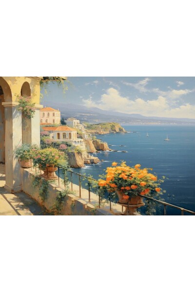 Generic (Unbranded) Tablou pe pânză mediteraneană 60x40 cm