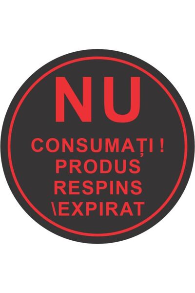Generic (Unbranded) Set de 500 de etichete „NU CONSUMAȚI! RESPINS/EXPIRAT”