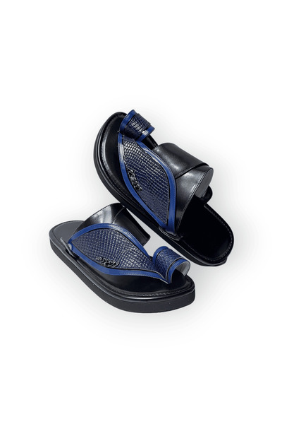 chic najd Black and navy oriental shoes, size 44