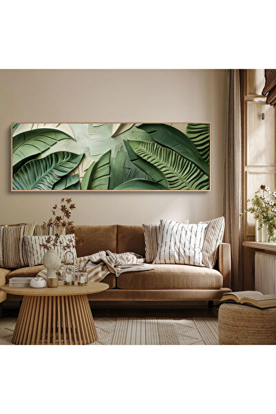woodhomeworks Tek Parça Gerçek Ahşap Yatay Panorama Çerçeveli Tablo moda tasarım