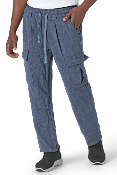 SilverStone بنطلون رجالي ارجل واسعة مريح يومي