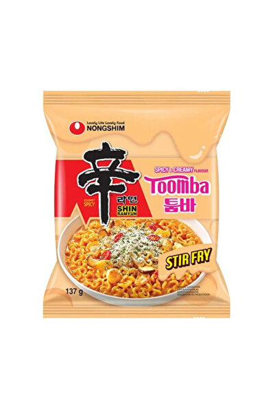 nongshim Tăiței Instant Shin Toomba – Spicy & Creamy Stir Fry (137g)