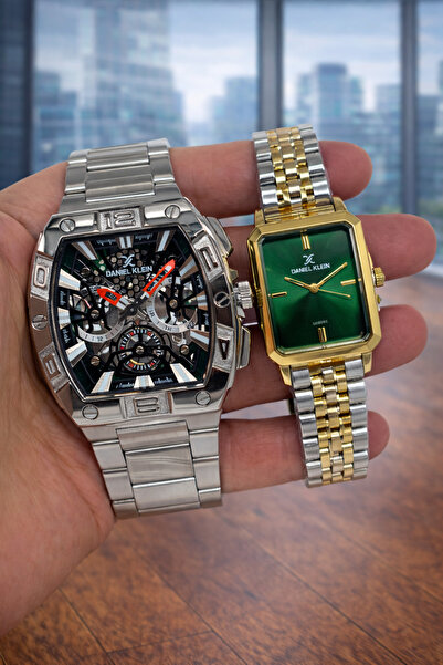 Daniel Klein HEDİYELİK ÇELİK KORDON KADIN ERKEK KOL SAATİ SEVGİLİ SAATİ ÇİFT ...