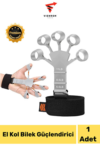 Vienrom #ElYayı Geliştirici Kavrama Silikon Gri Örümcek Lastik Spor Kas El Bi...