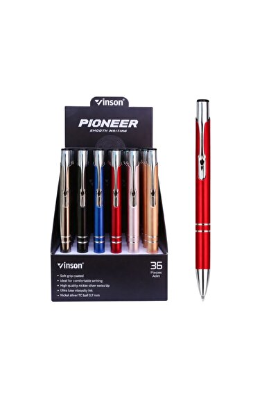 Issa Pixuri Metalice Vinson 36/set, cu Mecanism Click, Diferite Culori