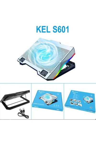ForWhat Büro Ev Ofis Bilgisayarı için Fanlı Rgb Işıklı Metalik Notebook Soğutucu