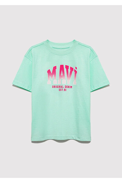 Mavi Generic Logo Printed T-Shirt Light Tu