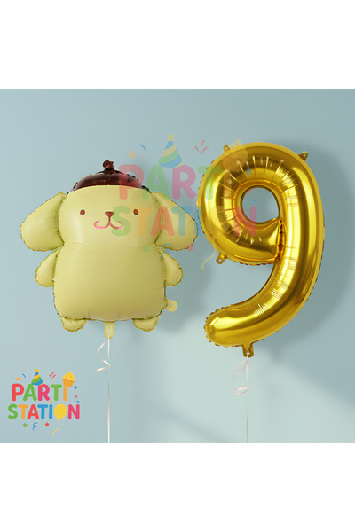 Parti Station مجموعة بالونات كورومي كونسبت بومبومورين وعدد 9 بالونات على شكل ...