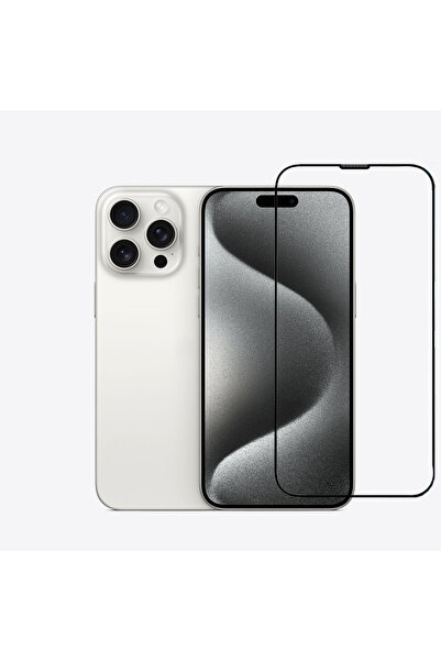 ARTEBA Global واقي شاشة كامل التغطية لهاتف آيفون 15 برو ماكس - زجاج مقسى ممتص...