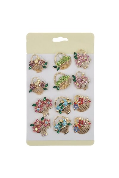 OEM Set of 12 Brooches for Martisor