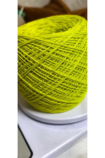 bymila خيط حياكة يدوي من القطن الرقيق باللون الأخضر الفستقي 100 جرام