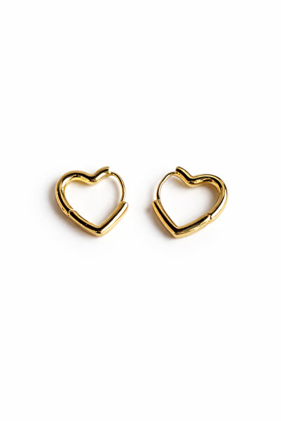 HOUSEKİ Heart Shaped Hoop Earrings cm