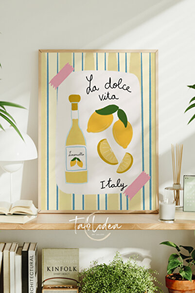 tablodea La Dolce Vita Tablou de bucătărie TD Lemon, cu tematică italiană, Pi...