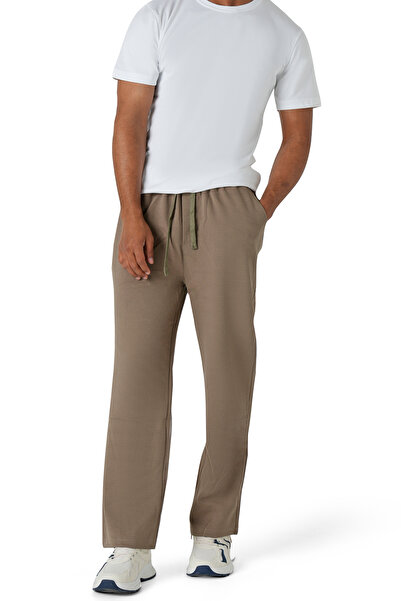 SilverStone بنطلون بيج رجالي قصة واسعة مريحة ستايل كاجوال يومي