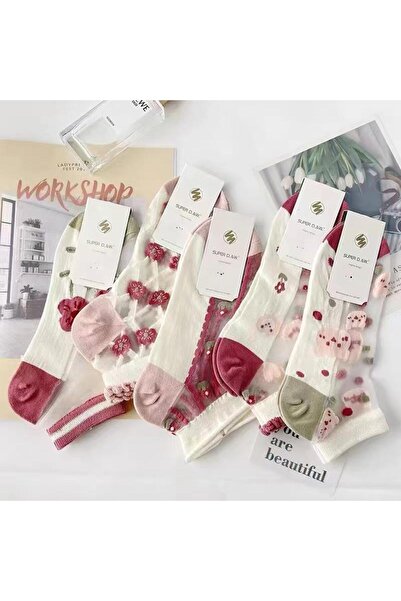 socksbox A set of women's socks made of soft knitted wool (12 pieces)