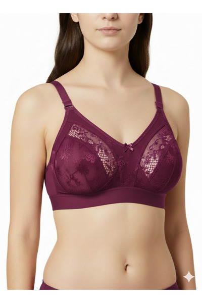 Ebru Shaping / Sculpting Lez Lace Bra with Wide Elastic Band on the Bottom