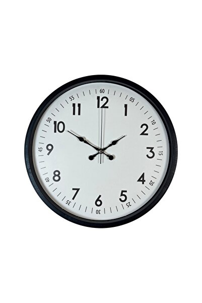 ForWhat Ceas de perete decorativ de tip negru de 36 cm pentru birou, acasă, b...