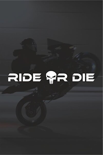Turuncu Sticker RIDE OR DIE (PUNISHER) Sticker Etiket 20x3 cm – Araç – Motor ...